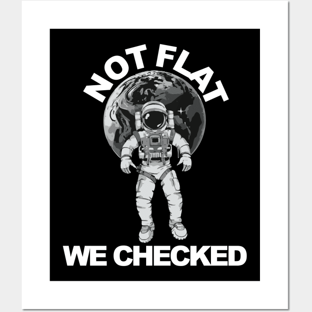 Not Flat We Checked Wall Art by Tezatoons